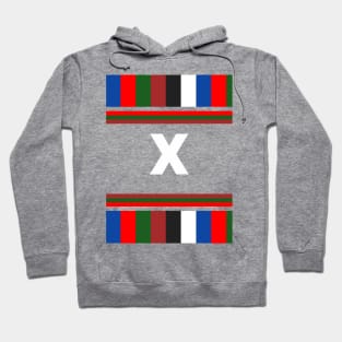 White X letter Hoodie